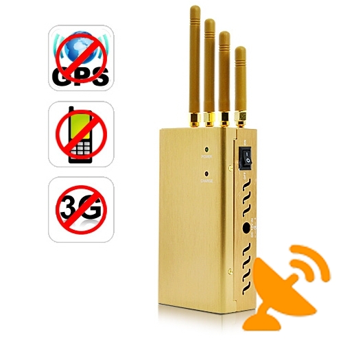2W Portable Cell Phone GPSL1 Jammer Signal Blocker - 15 Meters - Click Image to Close