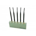 5W 5 Antenna Remote Control Cell Phone Jammer