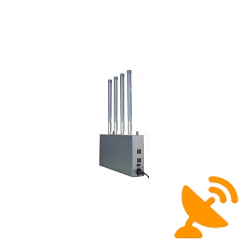 3G GSM CDMA DCS PHS Mobile Cell Phone Signal Jammer - 100 Meters - Click Image to Close