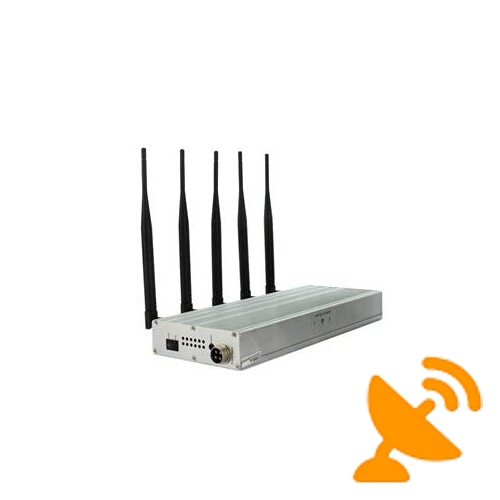 8W Desktop Cell Phone + UHF Audio Jammer - Click Image to Close