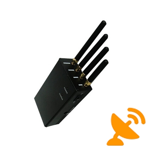 High Power 3W Portable Mobile Phone + Wifi Signal Jammer - Click Image to Close