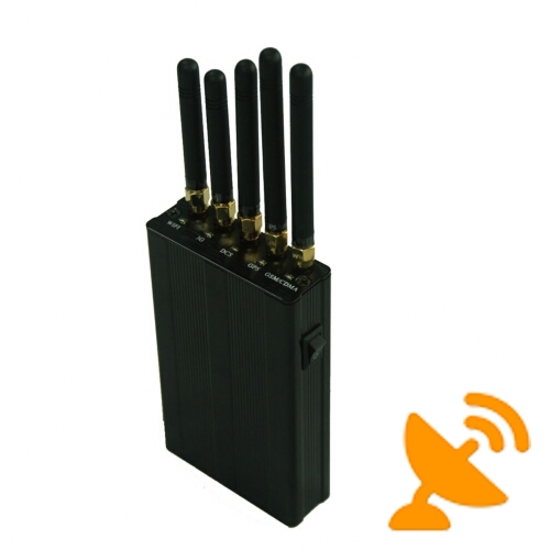 5 Antenna Handheld GPS Cell Phone Wifi Jammer - Click Image to Close