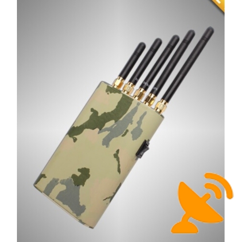 Handheld Cell Phone GPS Wifi Signal Jammer 10 Meters - Click Image to Close