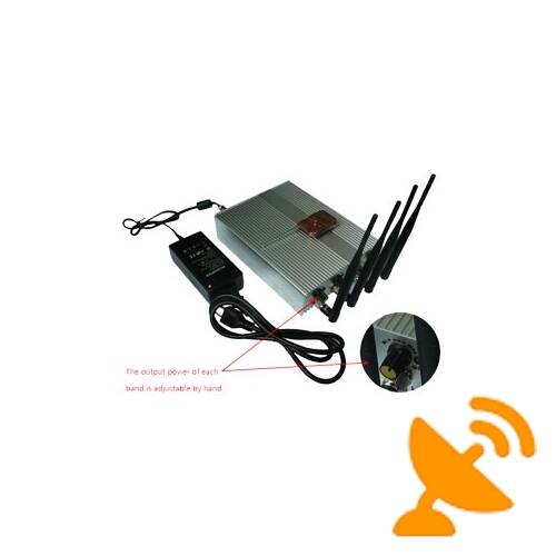 Adjustable Remote Control Cell Phone Jammer - 60 Meters - Click Image to Close