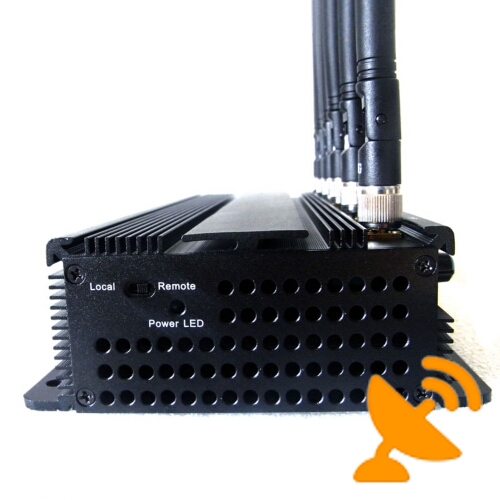 Adjustable 6 Antenna Cellular Phone + Wifi + UHF Signal Jammer - Click Image to Close
