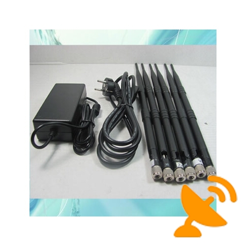 Multifunctional Cellular Phone + GPS + Wifi + VHF + UHF Signal Jammer - Click Image to Close