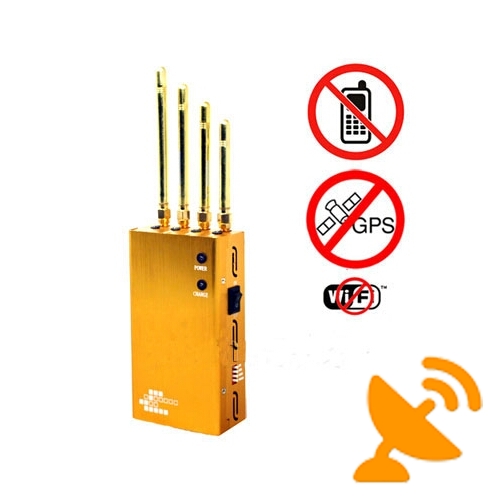 Portable Cell Phone + WiFi + GPS Blocker Jammer - Click Image to Close