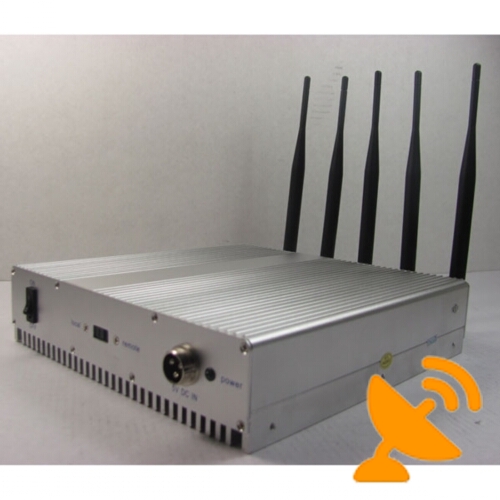 12W Wifi + Mobile Phone Jammer with Remote Control - Click Image to Close