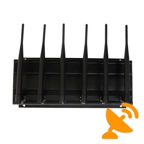 13W High Power 3G 4G CellPhone Jammer Wall Mounted - Click Image to Close