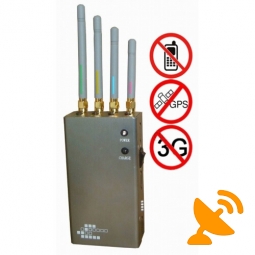 Handheld GPS + 3G CDMA GSM Cell Phone Jammer