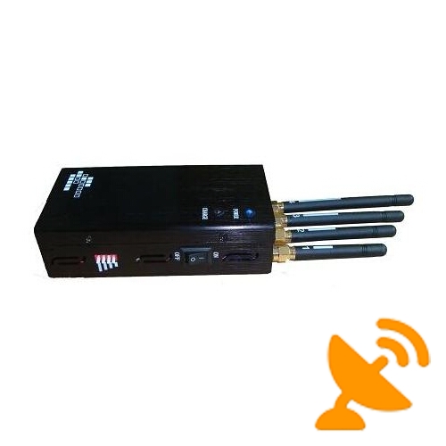5 Band Hand held Wifi + 2.4G + Cell Phone Jammer 2 W - Click Image to Close
