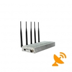 8W Desktop 3G CDMA GSM Cell Phone + UHF Audio 450-470 MHz Jammer