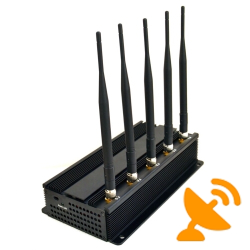 Wall Mounted High Power Mobile Phone + Wifi Jammer 11W - Click Image to Close