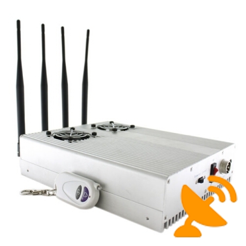 Adjustable 4W High Power Cell Phone + GPS Jammer - Click Image to Close
