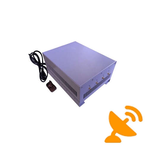 20W 3G 2G Cellular Phone Jammer with Remote Control 60 Meters - Click Image to Close