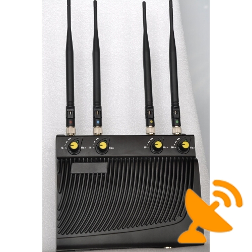Cellular Cell Mobile Phone Jammer + GPS Jammer with Remote Control - Click Image to Close