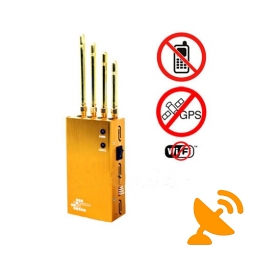 Portable Cell Phone + WiFi + GPS Blocker Jammer