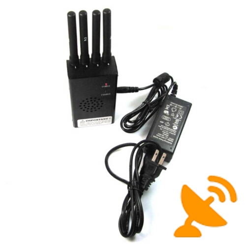 High Power 3G 4G Wimax Cell Phone Signal Jammer with Cooling Fan 1.2W - Click Image to Close
