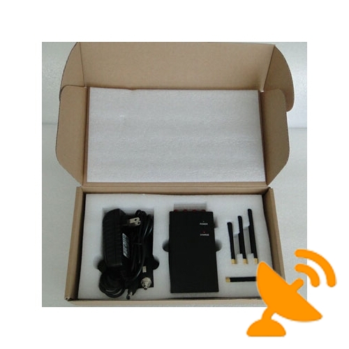 High Power 3W Portable Mobile Phone + Wifi Signal Jammer - Click Image to Close