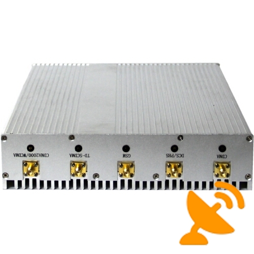 12W 8 Antenna Cell Phone & GPS + Wifi & VHF UHF Jammer Blocker - Click Image to Close