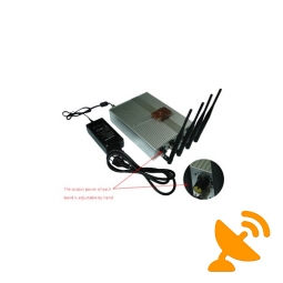 Adjustable Remote Control Cell Phone Jammer - 60 Meters