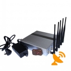 Desktop Cellphone Blocker + GPS Jammer with Remote Control