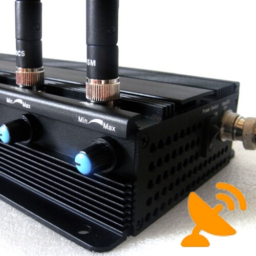 Adjustable 15W High Power Mobile Phone WiFi UHF Signal Jammer - Click Image to Close