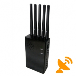 3W Handheld Cell Phone GPS Wifi Jammer with Fan