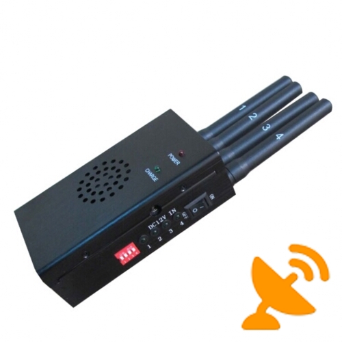 High Power 3G 4G Wimax Cell Phone Signal Jammer with Cooling Fan 1.2W - Click Image to Close