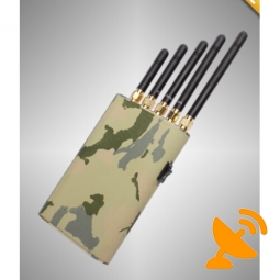 Handheld Cell Phone GPS Wifi Signal Jammer 10 Meters