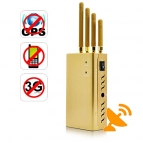 2W Portable Cell Phone GPSL1 Jammer Signal Blocker - 15 Meters