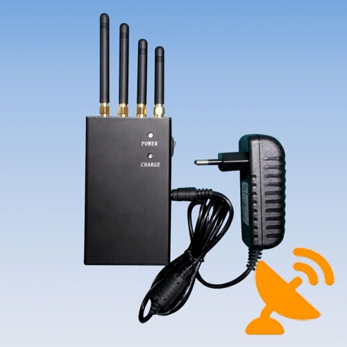 Portable 3G 2110MHZ - 2170MHZ 4G Wimax 2345 MHZ-2400 MHZ Cell Phone Jammer 2W - Click Image to Close