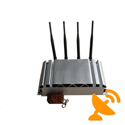 Adjustable Cell Phone Signal Jammer with Remote Control - Click Image to Close