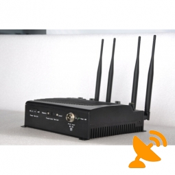 Remote Control Cellular Phone Jammer + Wifi 2.4G Jammer 40 Meters