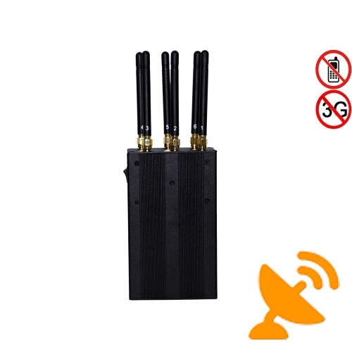Multifunction 6 Antennas Handheld GPS + 2.4G + Audio + Cell Phone + Bluetooth Jammer - Click Image to Close
