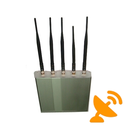 12.5W Remote Control 3G Cell Phone Blocker Jammer - Click Image to Close