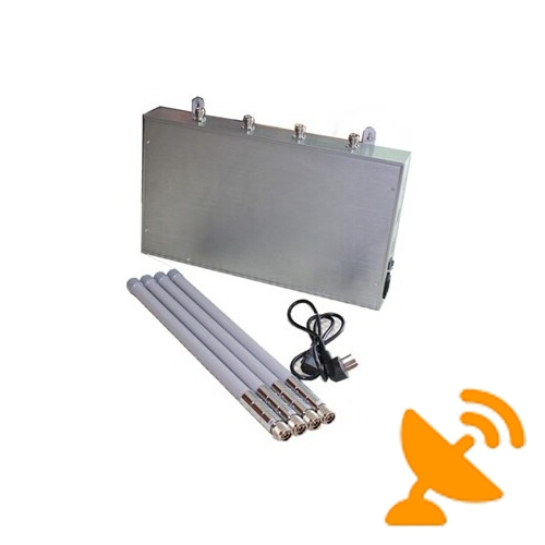 3G GSM CDMA DCS PHS Mobile Cell Phone Signal Jammer - 100 Meters - Click Image to Close