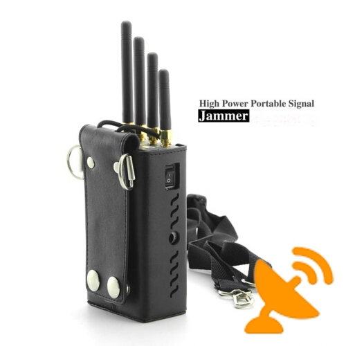 Portable Mobile Phone Signal Blocker - GSM CDMA DCS PHS 3G Cell Phone Signal Jammer 20 Meters - Click Image to Close