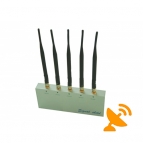 5W 5 Antenna Remote Control Cell Phone Jammer