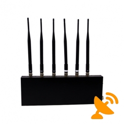 6 Antennas Wifi + 3G GSM Cell Phone Jammer