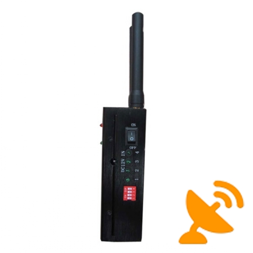 Portable GPS + 3G GSM CDMA PCS Cell Phone Jammer 1.2W - Click Image to Close