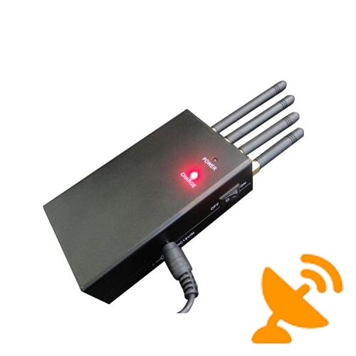 High Power 3W Portable Mobile Phone + Wifi Signal Jammer - Click Image to Close