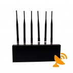 6 Antennas Wifi + 3G GSM Cell Phone Jammer