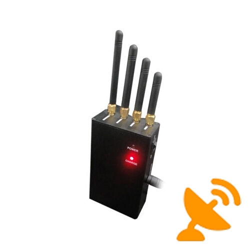 High Power 3W Portable Mobile Phone + Wifi Signal Jammer - Click Image to Close