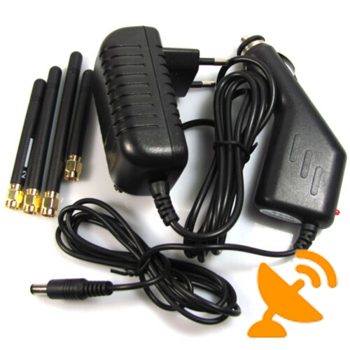 Portable Wireless Video + Bluetooth + Cell Phone + Wifi Jammer 10 Meters - Click Image to Close