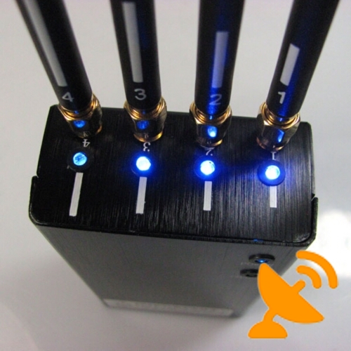 5 Band Hand held Wifi + 2.4G + Cell Phone Jammer 2 W - Click Image to Close