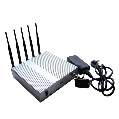 Desktop Cellphone Blocker + GPS Jammer with Remote Control