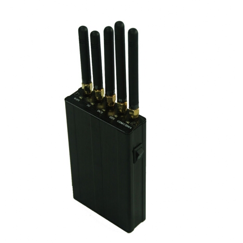 5 Antenna Handheld GPS Cell Phone Wifi Jammer