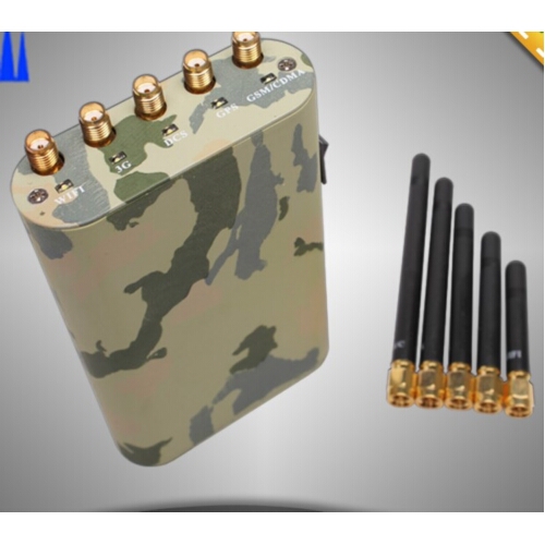 Handheld Cell Phone GPS Wifi Signal Jammer 10 Meters