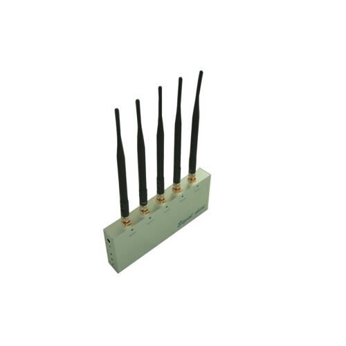 5W 5 Antenna Remote Control Cell Phone Jammer